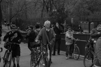 Christian Ströbele bei den Anti-Nazi-Protesten am 1. Mai in Oberschöneweide (by courtesy of Ronny Rose)