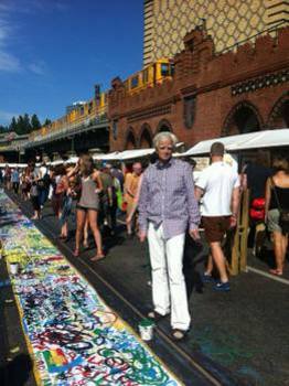 Christian auf der Open Gallery | Oberbaumbrücke