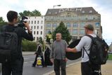 Dreh für den Wahlkampfspot: Quer durch Kreuzberg!