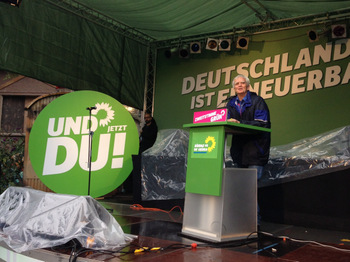 Grüner Wahlkampfhöhepunkt