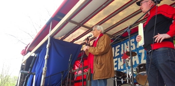 Protest gegen den Naziaufmarsch am 1. Mai in Schöneweide