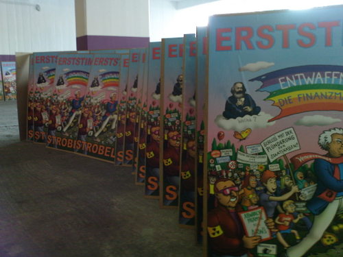3000 Plakate wollen geklebt werden