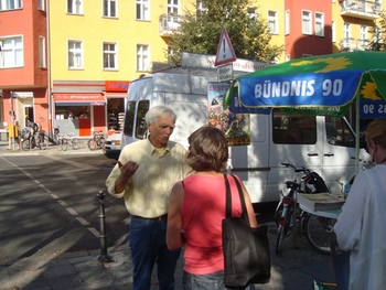 1. September Wahlkampfstand in Prenzlberg Ost