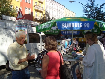 1. September Wahlkampfstand in Prenzlberg Ost