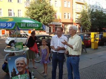 1. September Wahlkampfstand in Prenzlberg Ost