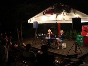 Podiumsdiskussion im Pavillion Volkspark Freidrichshain