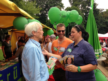 Auf dem schwul-lesbischen Parkfest