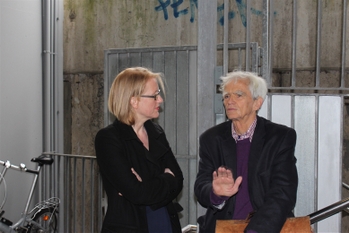 Hans-Christian im Gespräch mit Lisa Paus (MdB) auf BDK 2013