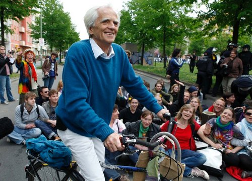 Fahrrade vor Blockade
