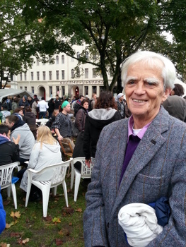Bei der Flüchtlingskarawane auf dem Oranienplatz